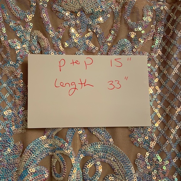 TeezeMe size 3 stretchy, iridescent, nude with peekaboo side. - Picture 6 of 6